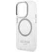 Guess GUHMP14LHTRMS iPhone 14 Pro 6.1" hátlap, tok Metal Outline Magsafe, ezüst