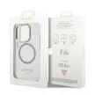 Guess GUHMP14LHTRMS iPhone 14 Pro 6.1" hátlap, tok Metal Outline Magsafe, ezüst