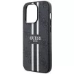 Guess GUHMP14LP4RPSK iPhone 14 Pro 6.1" hátlap, tok 4G Printed Stripes MagSafe, fekete