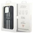Guess GUHMP14LP4RPSK iPhone 14 Pro 6.1" hátlap, tok 4G Printed Stripes MagSafe, fekete