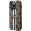 Guess GUHMP14LP4RPSW iPhone 14 Pro 6.1" hátlap, tok 4G Printed Stripes MagSafe, barna