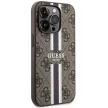 Guess GUHMP14LP4RPSW iPhone 14 Pro 6.1" hátlap, tok 4G Printed Stripes MagSafe, barna