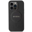 Guess GUHMP14LPSAHMCK hátlap, tok iPhone 14 Pro Saffiano MagSafe, fekete