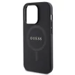 Guess GUHMP14LPSAHMCK hátlap, tok iPhone 14 Pro Saffiano MagSafe, fekete