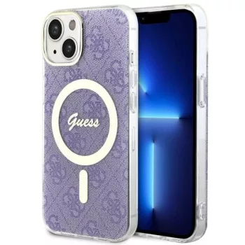   Guess GUHMP14MH4STU iPhone 14 Plus 6.7" hátlap, tok 4G MagSafe, lila
