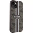 Guess GUHMP14MP4RPSW iPhone 14 Plus 6.7" hátlap, tok 4G Printed Stripes MagSafe, barna