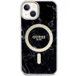 Guess GUHMP14MPCUMAK iPhone 14 Plus 6.7" hátlap, tok Marble MagSafe, fekete