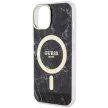 Guess GUHMP14MPCUMAK iPhone 14 Plus 6.7" hátlap, tok Marble MagSafe, fekete