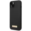 Guess GUHMP14MSBPLK iPhone 14 Plus 6.7" hátlap, tok Silicone Logo Plate MagSafe, fekete