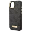 Guess GUHMP14MU4GPRK iPhone 14 Plus 6.7 " hátlap, tok 4G Logo Plate MagSafe, fekete