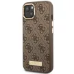Guess GUHMP14MU4GPRW iPhone 14 Plus 6.7 "a hátlap, tok 4G Logo Plate MagSafe, barna