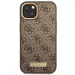 Guess GUHMP14MU4GPRW iPhone 14 Plus 6.7 "a hátlap, tok 4G Logo Plate MagSafe, barna