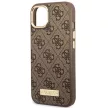 Guess GUHMP14MU4GPRW iPhone 14 Plus 6.7 "a hátlap, tok 4G Logo Plate MagSafe, barna