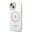 Guess iPhone 14 Metal Outline Magsafe (GUHMP14SHTRMD) hátlap, tok, arany