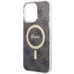 Guess 4G MagSafe hátlap, tok iPhone 14 Pro Max, fekete