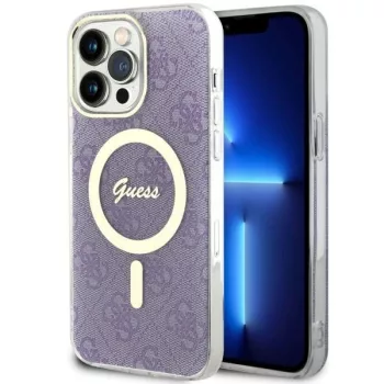   Guess GUHMP14XH4STU iPhone 14 Pro Max 6.7" hátlap, tok 4G MagSafe, lila