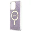 Guess GUHMP14XH4STU iPhone 14 Pro Max 6.7" hátlap, tok 4G MagSafe, lila