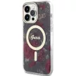 Guess GUHMP14XHCFWSA iPhone 14 Pro Max 6.7" hátlap, tok Flower MagSafe, zöld