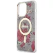 Guess GUHMP14XHCFWSA iPhone 14 Pro Max 6.7" hátlap, tok Flower MagSafe, zöld