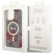 Guess GUHMP14XHCFWSA iPhone 14 Pro Max 6.7" hátlap, tok Flower MagSafe, zöld
