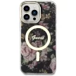 Guess GUHMP14XHCFWSK iPhone 14 Pro Max 6.7" hátlap, tok Flower MagSafe, fekete