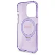 Guess GUHMP14XHRSGSU Ring Stand Script Glitter MagSafe iPhone 14 Pro Max 6.7", tok, lila