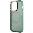 Guess GUHMP14XHTCMA iPhone 14 Pro Max 6.7" hátlap, tok Gold Outline Translucent MagSafe, zöld