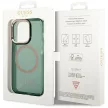 Guess GUHMP14XHTCMA iPhone 14 Pro Max 6.7" hátlap, tok Gold Outline Translucent MagSafe, zöld