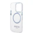 Guess GUHMP14XHTRMB iPhone 14 Pro Max 6.7" hátlap, tok Metal Outline Magsafe, kék