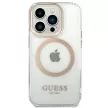 Guess GUHMP14XHTRMD iPhone 14 Pro Max 6.7 " hátlap, tok Metal Outline Magsafe, arany