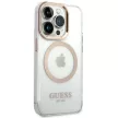Guess GUHMP14XHTRMD iPhone 14 Pro Max 6.7 " hátlap, tok Metal Outline Magsafe, arany