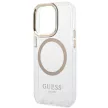 Guess GUHMP14XHTRMD iPhone 14 Pro Max 6.7 " hátlap, tok Metal Outline Magsafe, arany