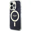 Guess GUHMP14XPCUMAK iPhone 14 Pro Max 6.7" hátlap, tok Marble MagSafe, fekete