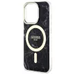 Guess GUHMP14XPCUMAK iPhone 14 Pro Max 6.7" hátlap, tok Marble MagSafe, fekete