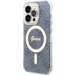 Guess GUHMP15LH4STB IML 4G MagSafe iPhone 15 Pro 6.1", hátlap, tok, kék
