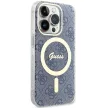 Guess GUHMP15LH4STB IML 4G MagSafe iPhone 15 Pro 6.1", hátlap, tok, kék