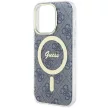 Guess GUHMP15LH4STB IML 4G MagSafe iPhone 15 Pro 6.1", hátlap, tok, kék