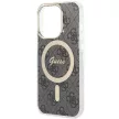 Guess IML 4G MagSafe hátlap, tok iPhone 15 Pro, fekete