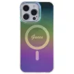 Guess IML Iridescent MagSafe hátlap, tok iPhone 15 Pro, fekete