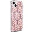 Guess GUHMP15MHGGCUSTGP IML GCube MagSafe iPhone 14 Plus/15 Plus 6.7" hátlap, tok, rózsaszín