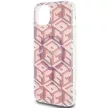 Guess GUHMP15MHGGCUSTGP IML GCube MagSafe iPhone 14 Plus/15 Plus 6.7" hátlap, tok, rózsaszín