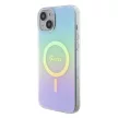 Guess GUHMP15MHITSQ iPhone 15 Plus 6.7" hátlap, tok IML Iridescent MagSafe, színes