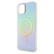 Guess GUHMP15MHITSQ iPhone 15 Plus 6.7" hátlap, tok IML Iridescent MagSafe, színes