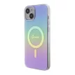 Guess IML Iridescent MagSafe hátlap, tok iPhone 15 Plus, lila