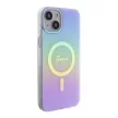 Guess IML Iridescent MagSafe hátlap, tok iPhone 15 Plus, lila