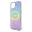 Guess IML Iridescent MagSafe hátlap, tok iPhone 15 Plus, lila