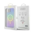 Guess IML Iridescent MagSafe hátlap, tok iPhone 15 Plus, lila