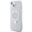 Guess GUHMP15MHRSGSD iPhone 15 Plus/14 Plus 6.7" hátlap, tok Ring Stand Script Glitter MagSafe, átlátszó