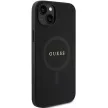 Guess GUHMP15MPSAHMCK Saffiano MagSafe iPhone 14 Plus/15 Plus 6.7", hátlap, tok, fekete