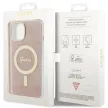 Guess GUHMP15SH4STP IML 4G MagSafe iPhone 15 6.1" różowy /, hátlap, tok, rózsaszín